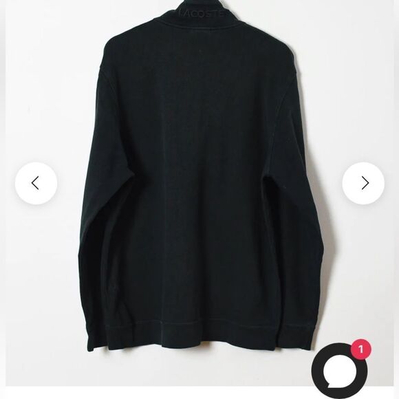 LACOSTE Vintage Mens 1/4 Zip Sweatshirt - XXL-Size 7 - Picture 3 of 6